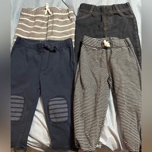 Toddler boy, size 24 months, set of 4 pants